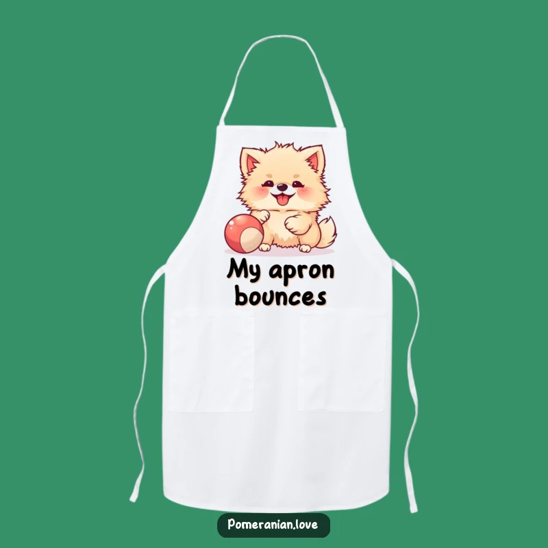 Funny Playtime Pomeranian Apron - Fun in the Kitchen