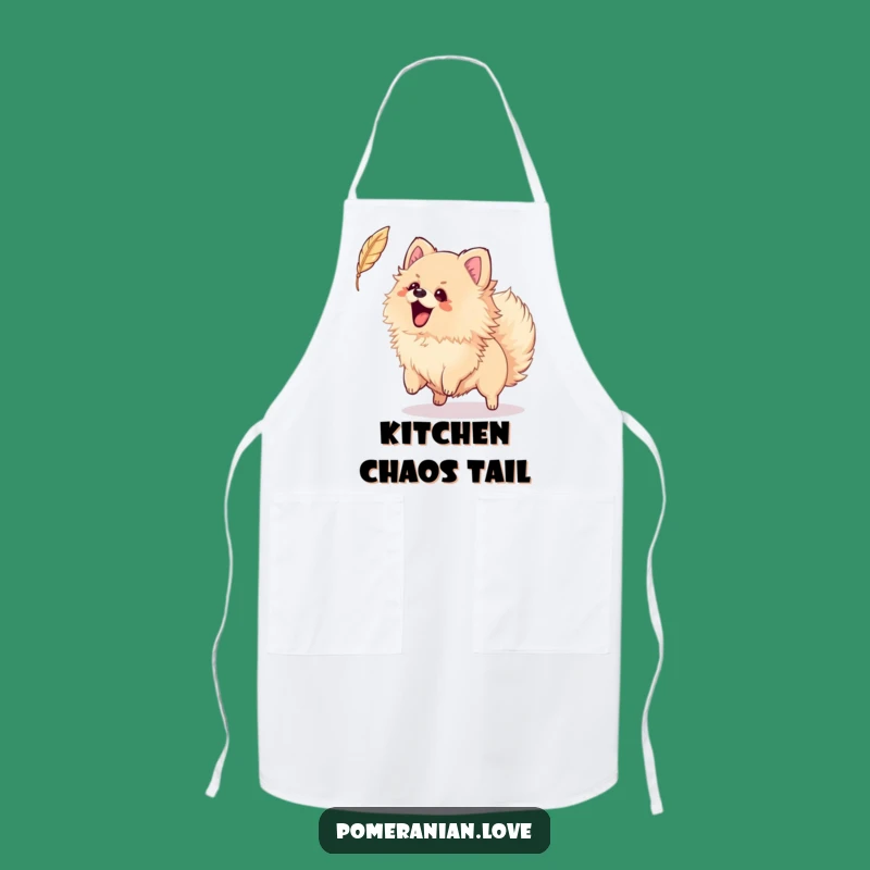 Funny Pomeranian Feather Apron - Playful Cook's Gear