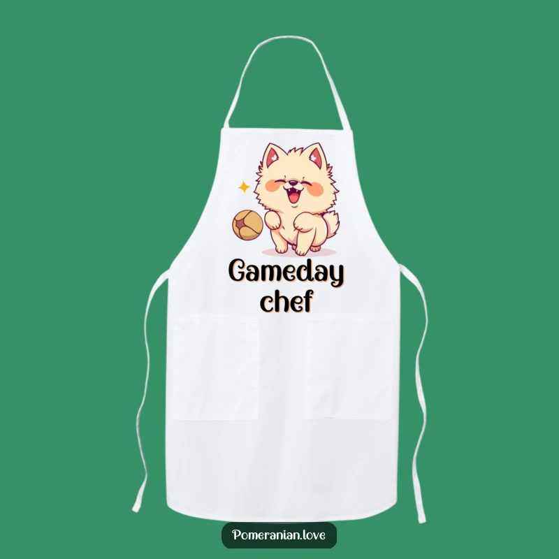 Funny Pomeranian Barking Apron - Cook with Canine Cheer!