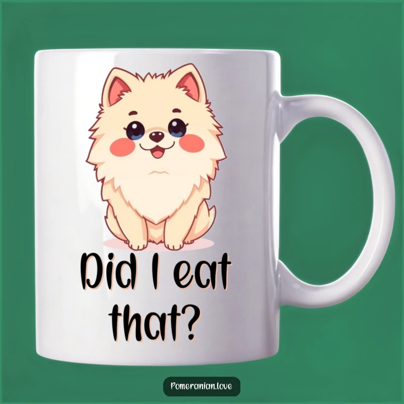 Funny Surprised Pomeranian Mug - Shocked Happy Dog Gift Idea