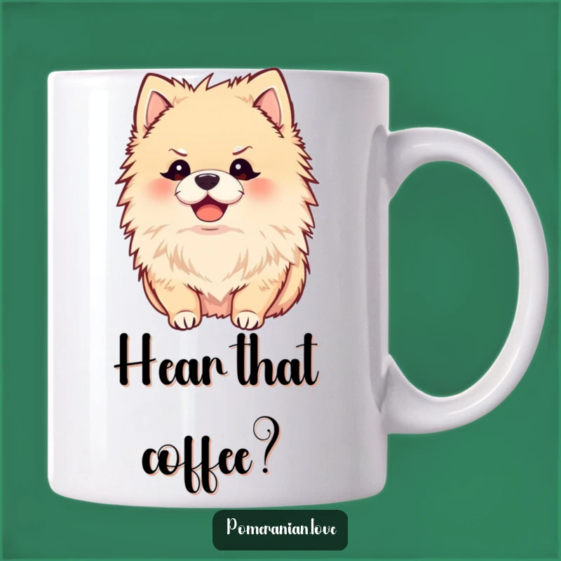 Funny Joyful Pomeranian Mug - Attentive Pup Gift for Dog Lovers