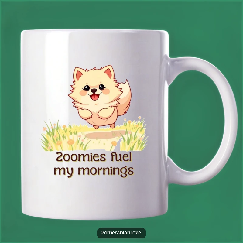 Funny Pomeranian Energy Max Mug: A Joyful Dog Gift for Energetic Pups!