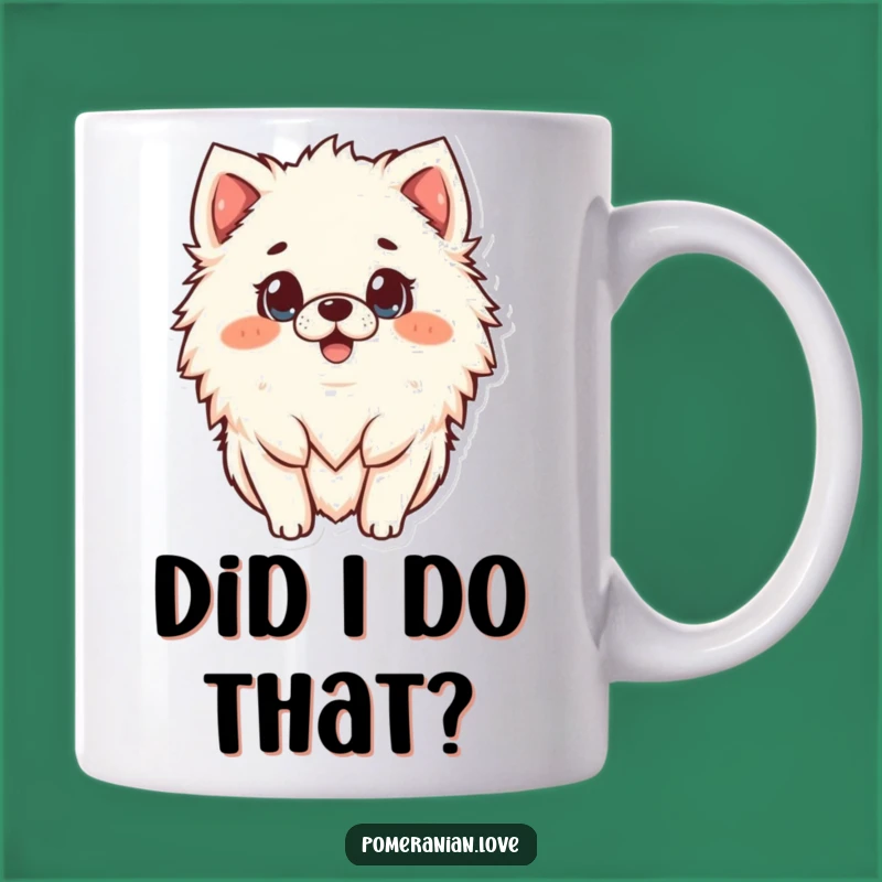 Funny Surprised Pomeranian Mug - Hilarious Pet Lover Gift for Dog Owners
