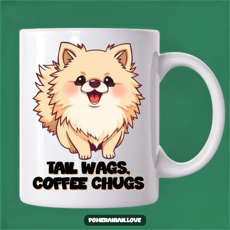 Funny Pomeranian Wagging Tail Mug: The Perfect Hilarious Dog Lover Gift
