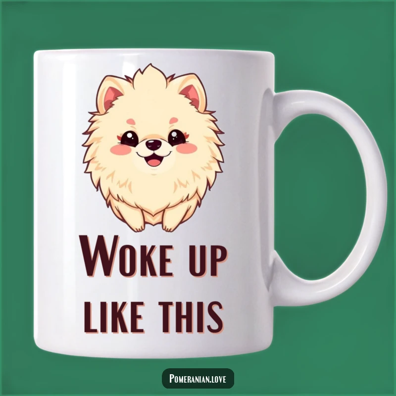 Funny Pomeranian Mane Mug: Hilarious Fluffy Dog Gift for Pomeranian Lovers!