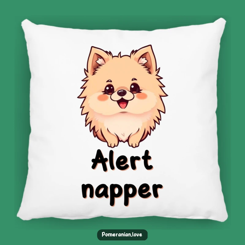 Funny Pomeranian Pillow: Curious Dog, Cozy Cuddle for Dog Lovers