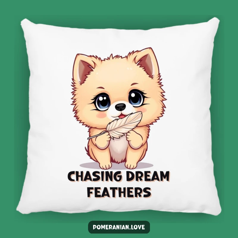 Comfy Funny Pomeranian Eyes Pillow: Cuddle Up with Playfulness