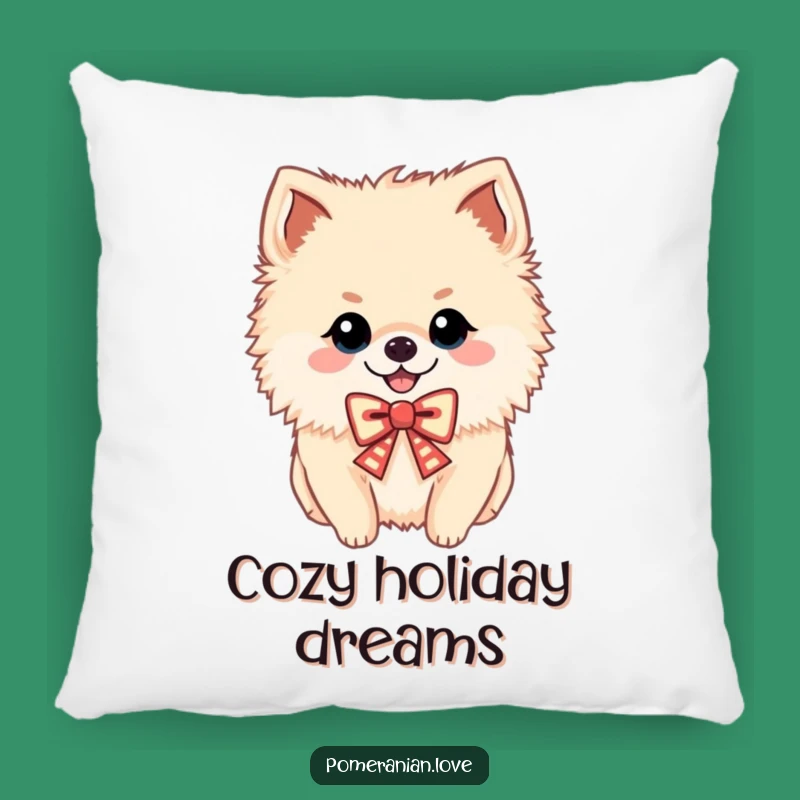 Funny Cheerful Pomeranian Pillow - Soft, Festive Pup Comfort Gift