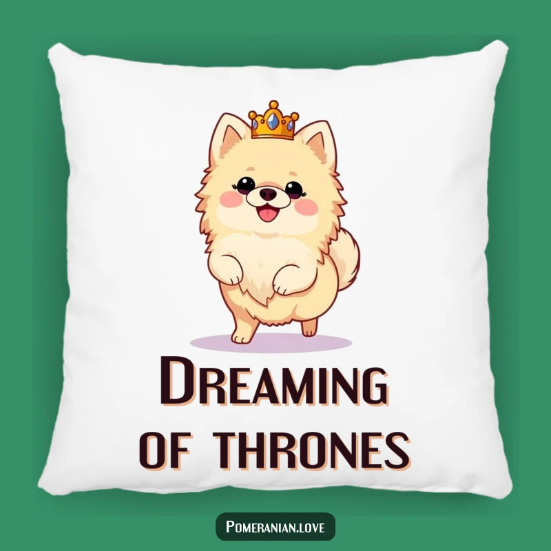 Funny Royal Pomeranian Pillow: Regal Comfort