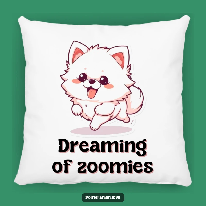 Funny Pomeranian Pillow: Cozy Runner, Adorable Dog Lover Funny Gift!