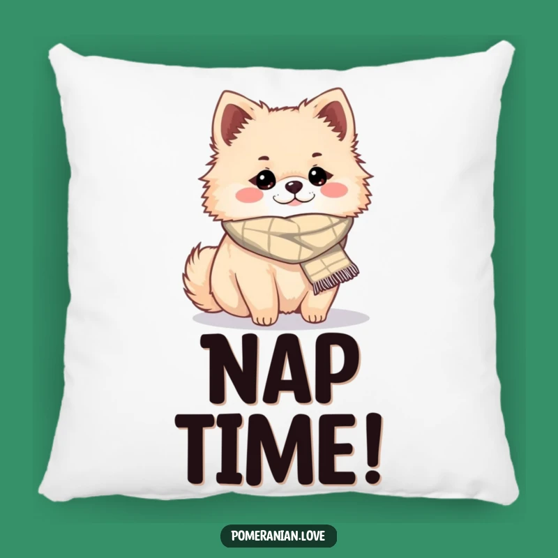Funny Cozy Pomeranian Pillow - Soft & Snuggly Home Decor Gift