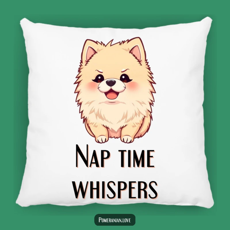 Funny Joyful Pomeranian Pillow - Soft Cushion for Attentive Comfort Gift