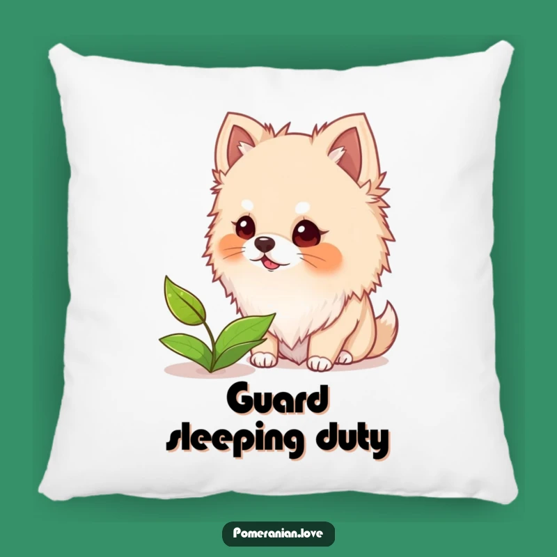 Funny Pomeranian Bark Pillow: Cozy Pup Moments, Perfect Accent Pillow!
