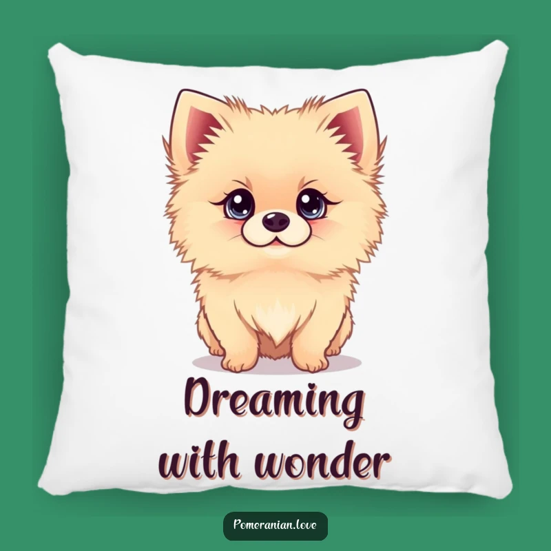 Funny Pomeranian Bright Eyes Pillow - Cozy & Adorable Decor Gift