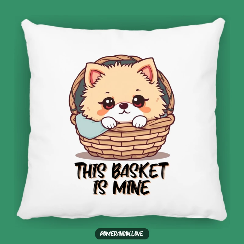 Funny Pomeranian Peek Pillow: Cozy Comfort, Expressive Eyes, Adorable Gift!