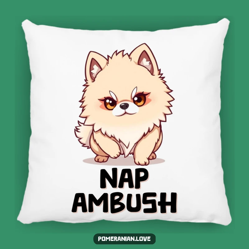 Funny Pomeranian Pounce Pillow - Cozy Comfort with Focus!
