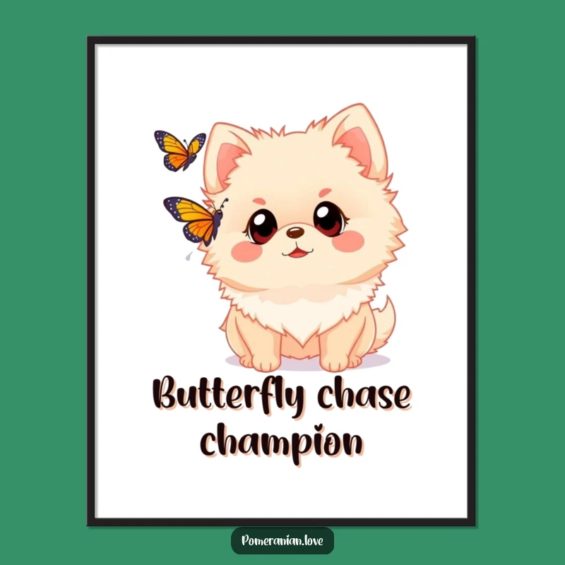 Funny Pomeranian Wonder Art Print: Curious Dog Digital Download, Hilarious Wall Gift