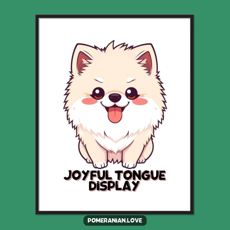 Funny Pomeranian Happy Pant Digital Art: Instant Cheer for Your Walls