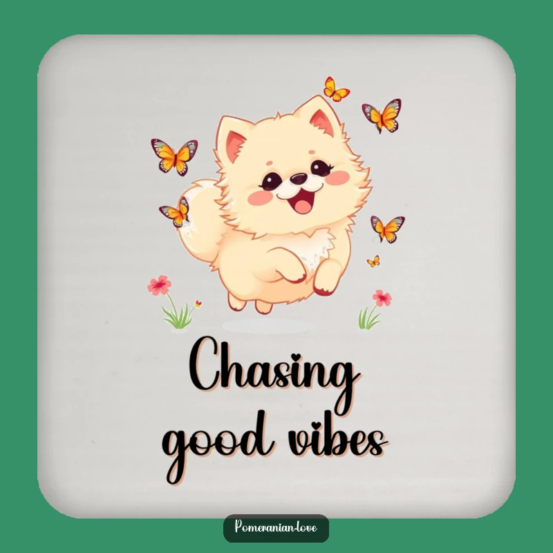 Funny Delight Pomeranian Coasters: Protect Surfaces with Whimsical Paws!