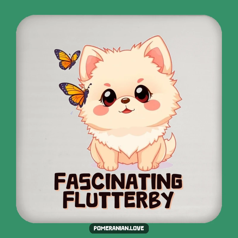 Funny Pomeranian Wonder Coaster: Curious Dog Drink Protector, Hilarious Table Gift