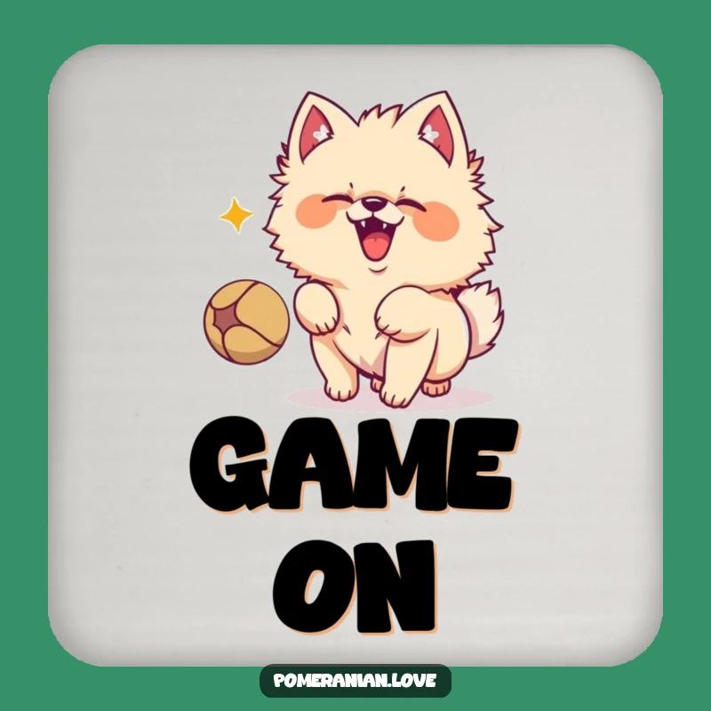 Funny Pomeranian Barking Coasters - Protect Surfaces with Playfulness!