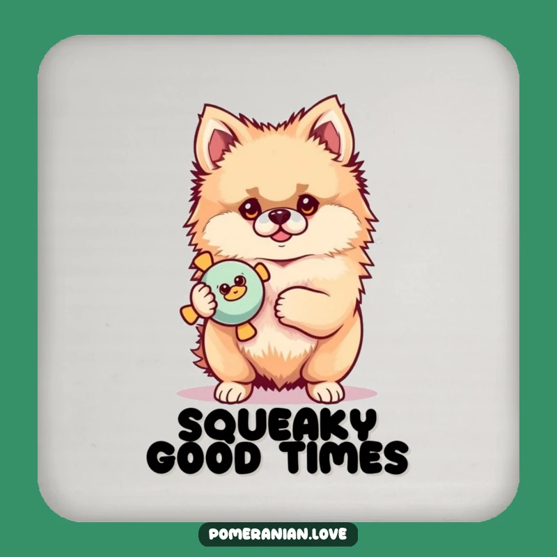 Funny Pomeranian Toy Coasters: Protect Your Table with Proud Paws!