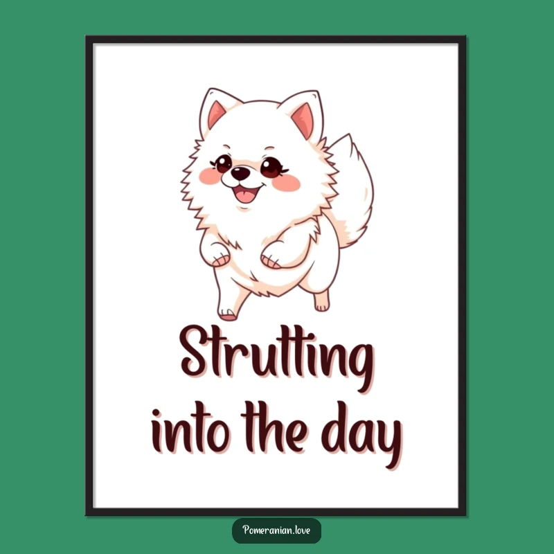 Funny Confident Pomeranian Art - Motivational Dog Wall Decor