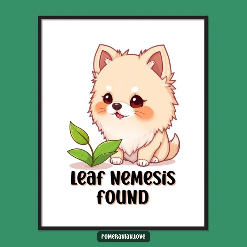 Funny Pomeranian Bark Poster: Playful Pup Art, Hilarious Home Decor!