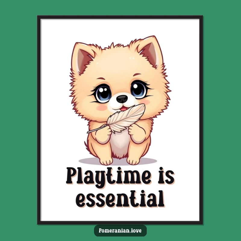 Funny Pomeranian Eyes Poster: Playful Wall Art for Joyful Spaces