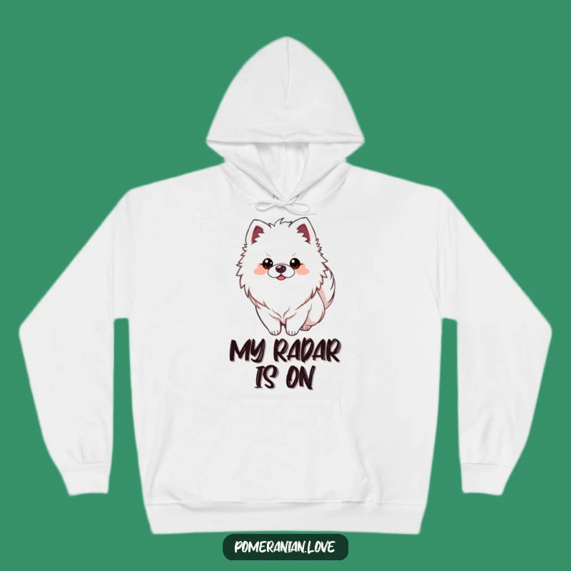 Cozy Alert Pomeranian Hoodie - Warm Watchful Dog Lover Gift