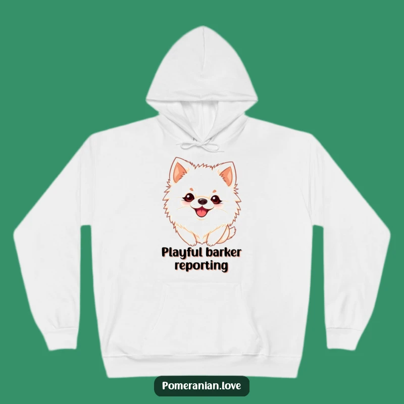 Cozy Funny Pomeranian Bark Hoodie: Warmth and Playful Sounds!