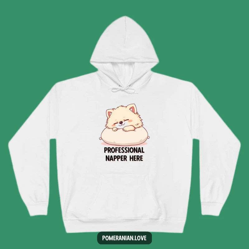 Funny Pomeranian Sleep Hoodie: Cozy Content Dog Sweatshirt, Ultimate Chill Gift