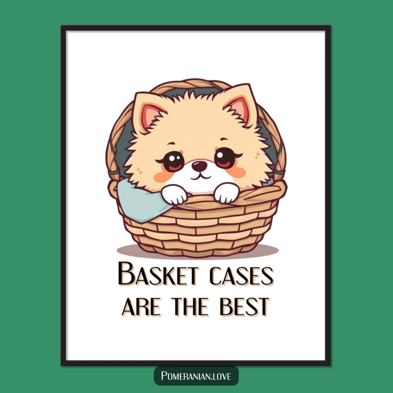 Funny Free Printable Pomeranian Wall Art - Cozy Pup Downloadable Decor