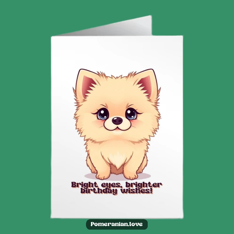 Bright-Eyed Pom Birthday Card Free Printable: Adorable Greetings Downloadable