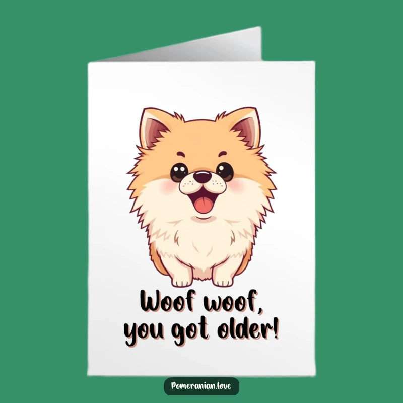 Free Printable Surprised Pomeranian Birthday Card - Funny Downloadable Dog Gift
