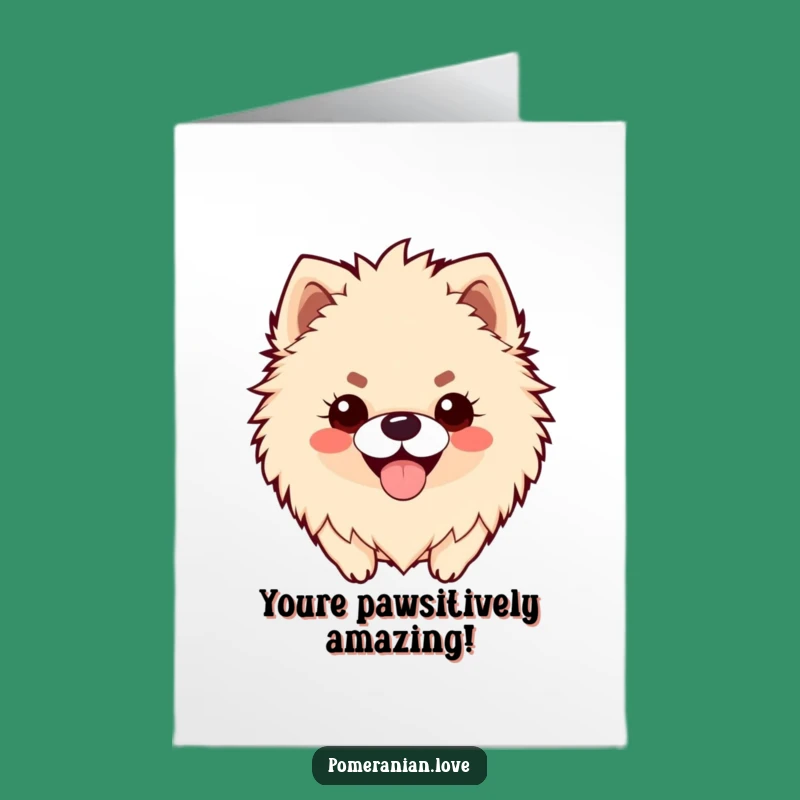Free Printable Pomeranian Congrats Card Funny Dog Downloadable Gift