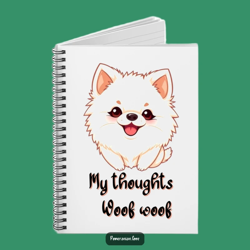 Funny Barking Pomeranian Journal: Record Your Thoughts with Playful Pups!