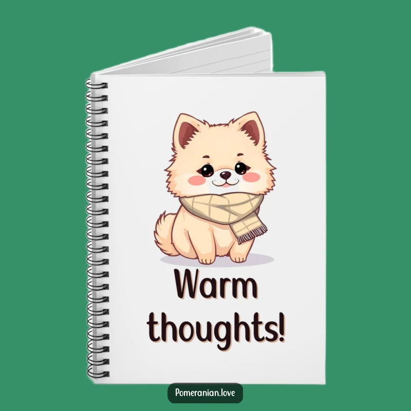 Funny Cozy Pomeranian Notebook - Journal for Snuggly Dog Lovers