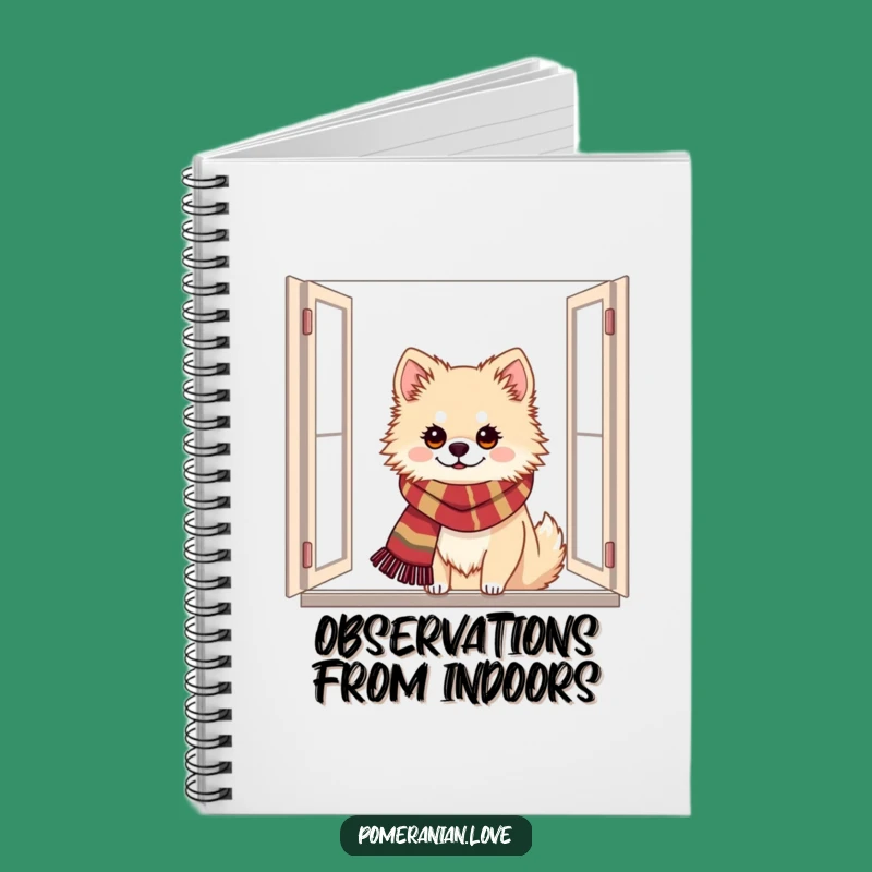 Funny Festive Pomeranian Journal: Jot Down Holiday Wishes!