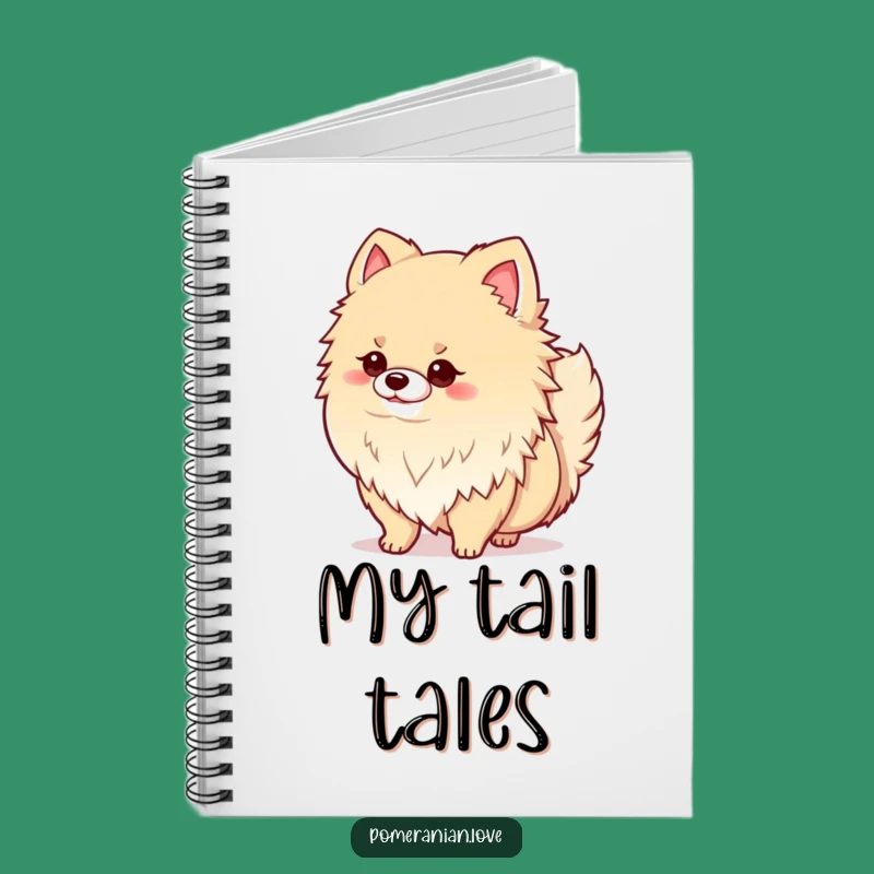 Funny Pomeranian Tail Wag Notebook: Jot Down Joy, Perfect Gift for Dog Lovers!
