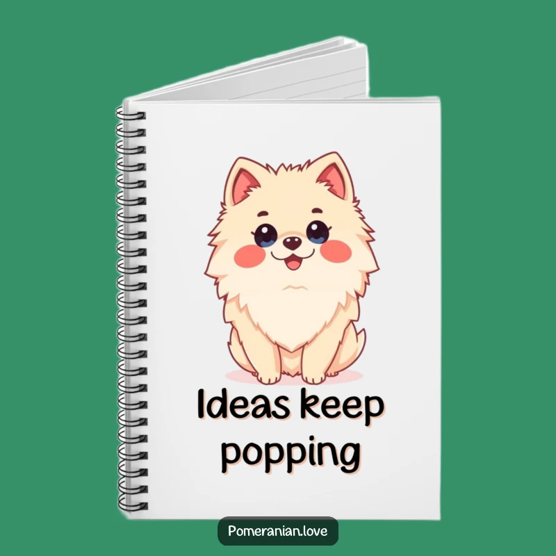 Funny Surprised Pomeranian Notebook - Shocked Dog Journal - Gift