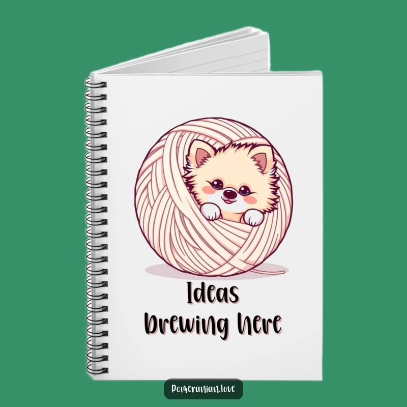 Funny Mischievous Pomeranian Notebook - Jot Down Your Pranks