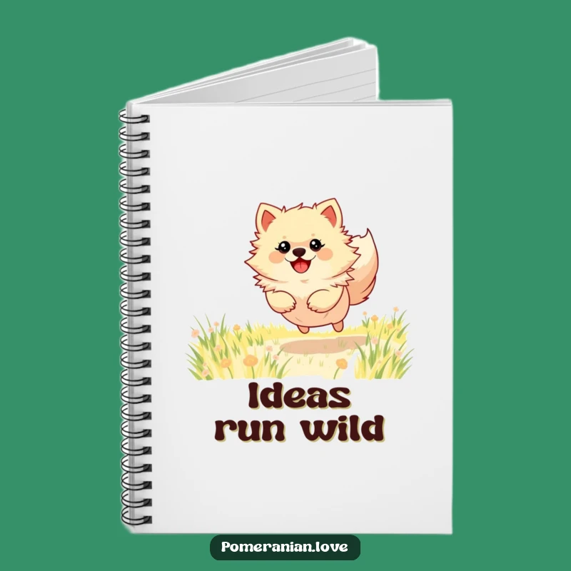 Funny Pomeranian Idea Notebook: Jot Down Your Energetic Thoughts with Joy!