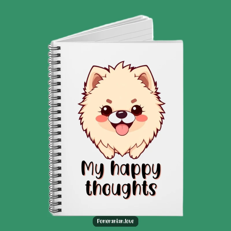 Funny Pomeranian Smile Notebook: Jot Down Happy Thoughts