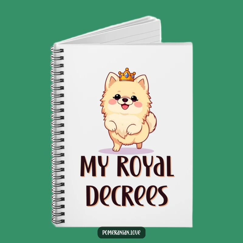 Funny Royal Pomeranian Notebook: Jot Down Royal Decrees