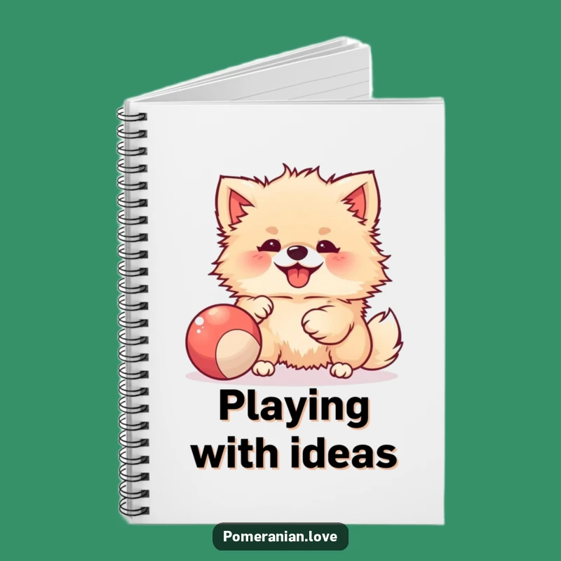 Funny Joyful Pomeranian Notebook - Journal Your Happy Moments