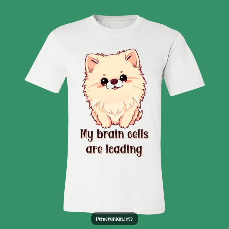 Funny Curious Pomeranian Head Tilt T-Shirt - Cute Dog Lover Apparel