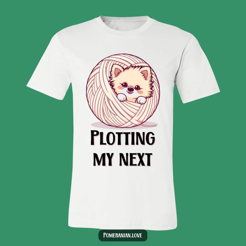 Funny Mischievous Pomeranian T-Shirt - Sneak Up with Style