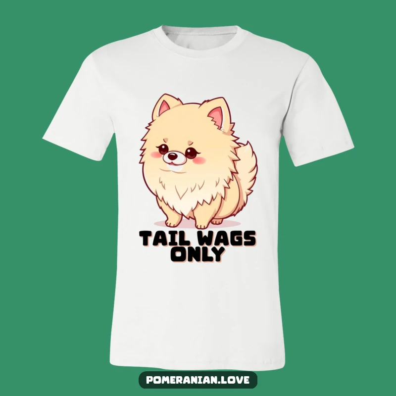 Funny Pomeranian Tail Wag T-Shirt: Proud Pup Style, Awesome Dog Lover Gift!