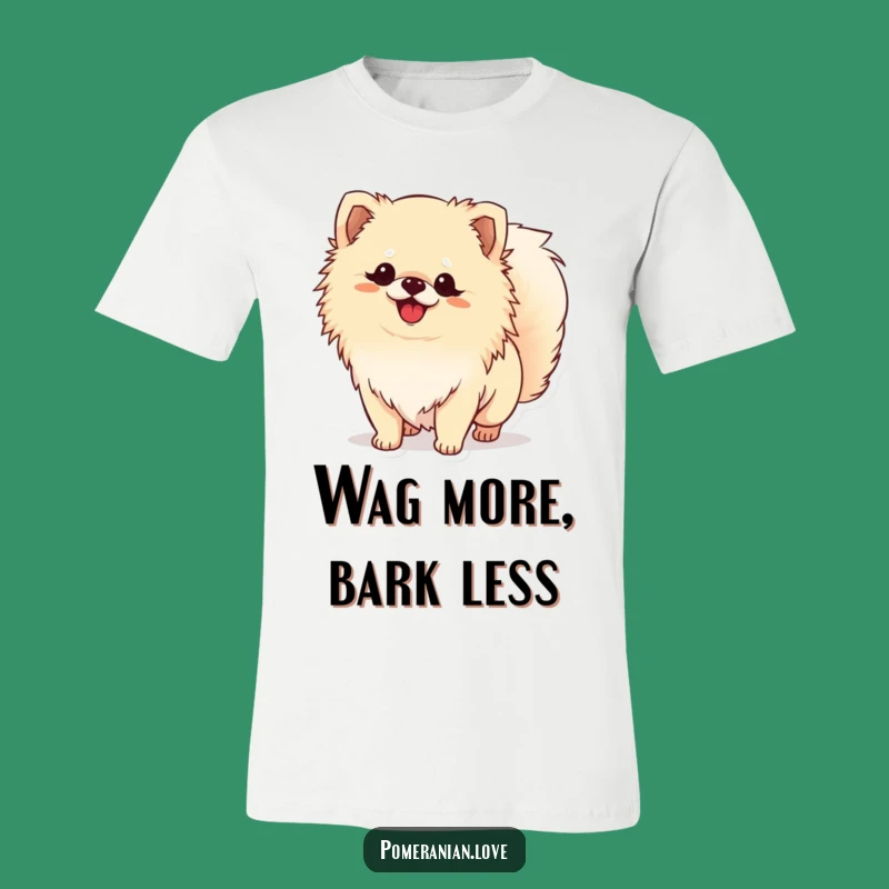 Funny Pomeranian Tail Wagging T-Shirt - Cute Dog Lover Tee for Everyday Fun!